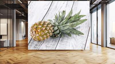 Sweet organic ripe tropical pineapple Wall mural