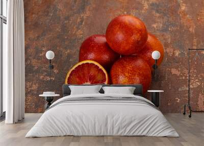 Sweet red orange Wall mural