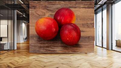 Sweet ripe and tasty Nectarine Wall mural