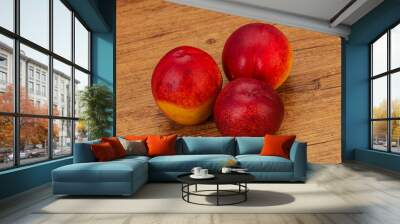 Sweet ripe and tasty Nectarine Wall mural