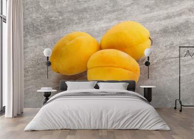 Sweet ripe tasty apricot heap Wall mural