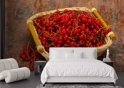 Sweet tasty fresh Red currant Wall mural