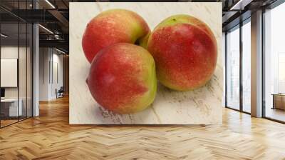 Sweet tasty fresh ripe apricots Wall mural