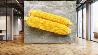 Sweet yellow raw corn cob Wall mural