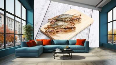 Two raw crab for cooking Wall mural