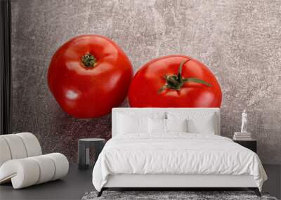 Two ripe sweet organic tomato Wall mural