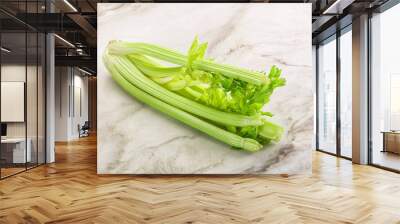 Vegan cuisine - raw celery stem Wall mural