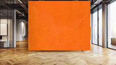 Old orange paper texture. Rough faded surface. Blank retro page. Empty place for text. Perfect for background and vintage style design. Wall mural