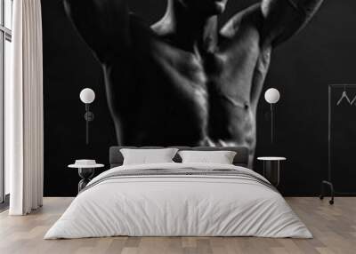 Fit male model Wall mural