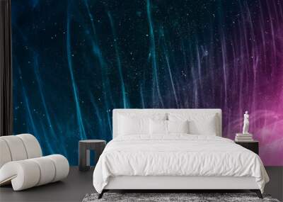 abstract space background, colorful lights and galaxy Wall mural