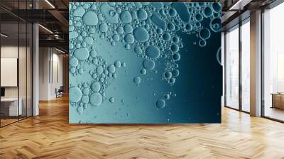 air bubbles in water, abstract background Wall mural