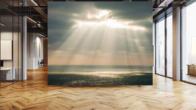 sun rays Wall mural