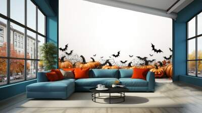 halloween background with pumpkin Wall mural