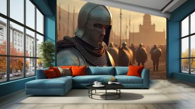 knight in armour Wall mural