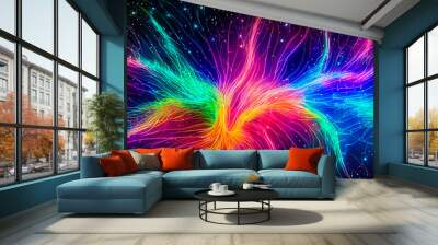 abstract background with lights Wall mural