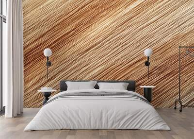 Diagonal texture of a natural dried palm leaf creating lines Wall mural