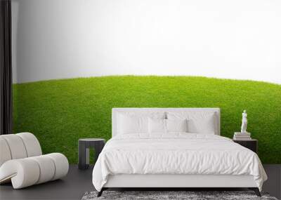 a green grass isolated background Wall mural