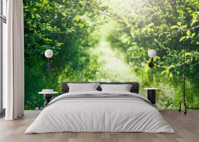 green spring time background Wall mural