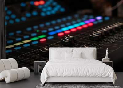 audio mixing console Wall mural