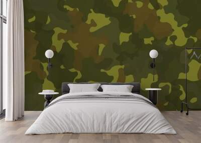 Camouflage seamless pattern background masking camo repeat print Wall mural