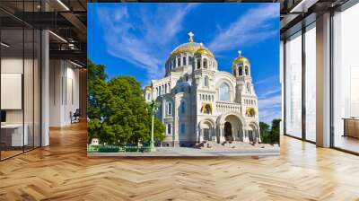 Cathedral of St.Nicholas in Kronstadt, St. Petersburg, Russia Wall mural