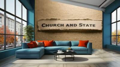 Church and State Wall mural