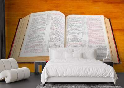 Bible open to John 3:16 Wall mural