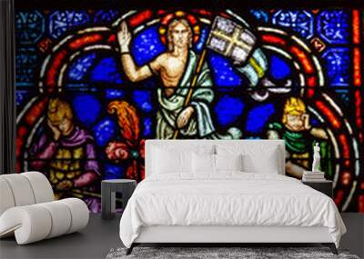 stained glass window Wall mural