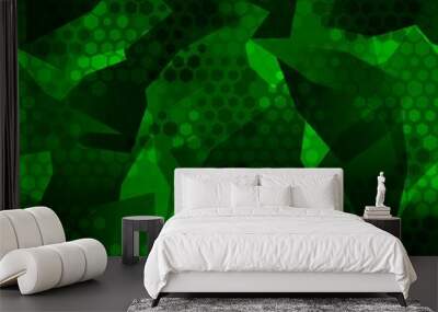 Texture of military futuristic camouflage seamless pattern vector illustration Wall mural