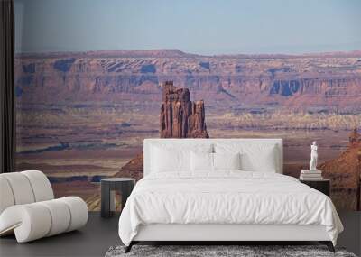 Canyonlands National Park offers breathtaking views of eroded canyons, rocky mesas and strange buttes in the area where the Green River and Colorado River meet in their canyons far below Wall mural