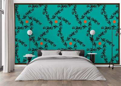 Background decoration flower Wall mural