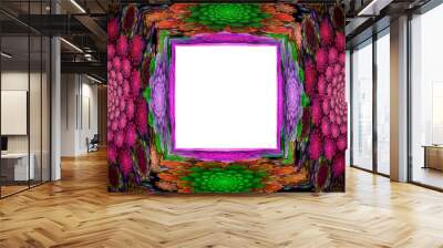 Colorful fantasy picture frame Wall mural