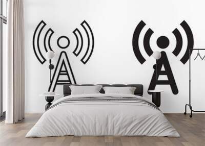 Antena Icon Vector, Sign and Symbol for Design Wall mural