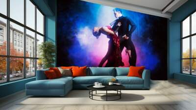 Pair of dancers dancing ballroom Wall mural