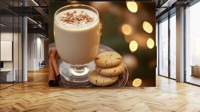 eggnog christmas drink Wall mural