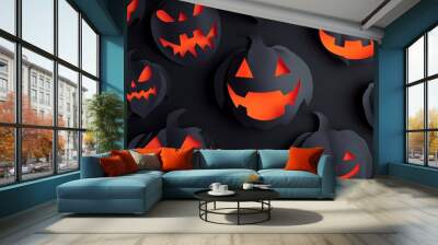 halloween jack o lantern pumpkin	 Wall mural