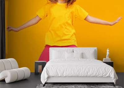 active happy girl Wall mural