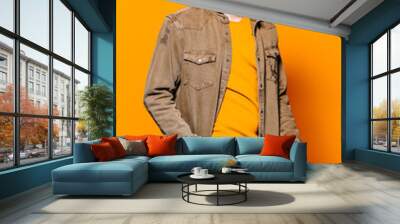 bright fashionable man Wall mural