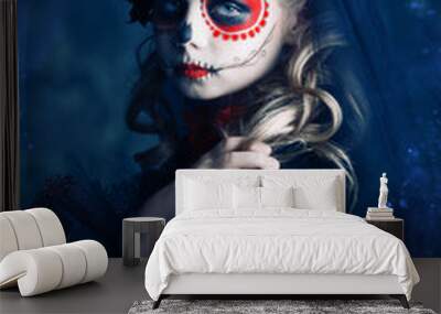 de los muertos girl Wall mural