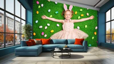 happy little girl Wall mural