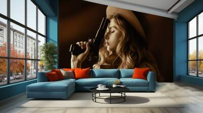 lady from mafia Wall mural