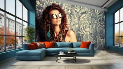 modern hipster style Wall mural