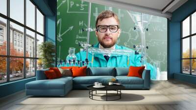 scientist in laboratory Wall mural