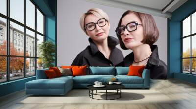 two confident businesswomen Wall mural