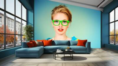 vogue glasses Wall mural