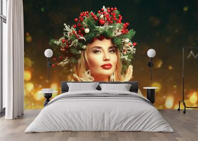 winter fairy lady Wall mural