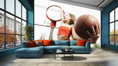 young basketball player Wall mural