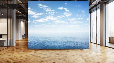 blue sky over sea or ocean water surface Wall mural