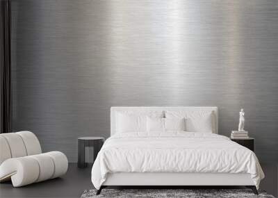 brushed steel or aluminum metal texture Wall mural