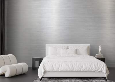 Fine brushed wide metal steel or aluminum plate Wall mural